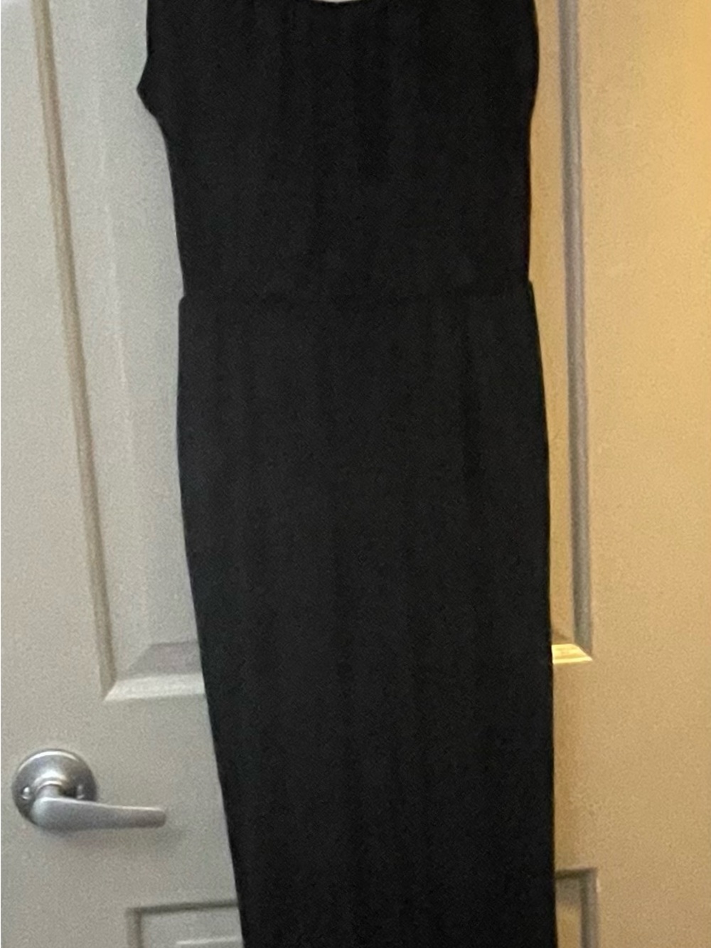 Market & Spruce Black Sleeveless Maxi Jumpsuit